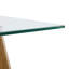 Benno Glass Top Metal Base Dining Table