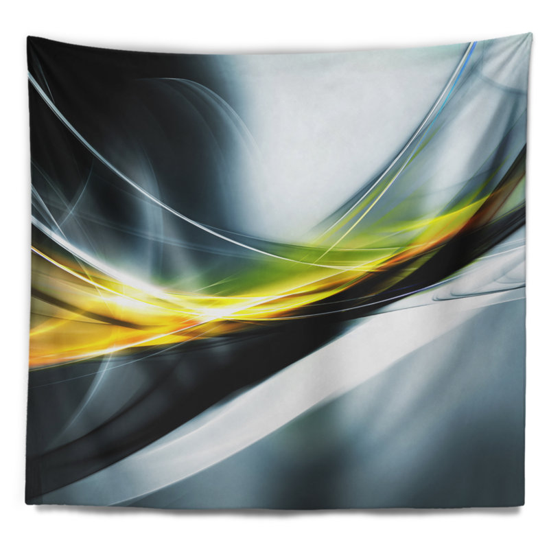 Abstract Polyester Tapestry, 32" H x 39" W