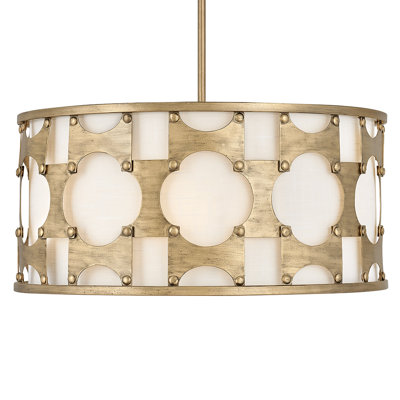 Luminaire suspendu tambour convertible 5 lumières Carter