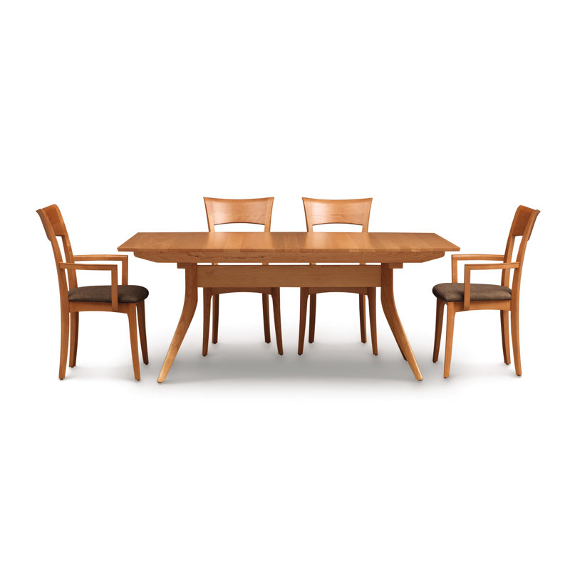 Catalina Trestle Extensions Table, Natural Cherry, 30" H x 66" L x 40" W