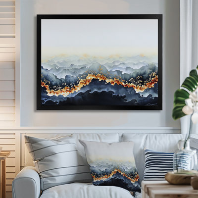 Reproduction d'art mural côtier «River of Agate I»