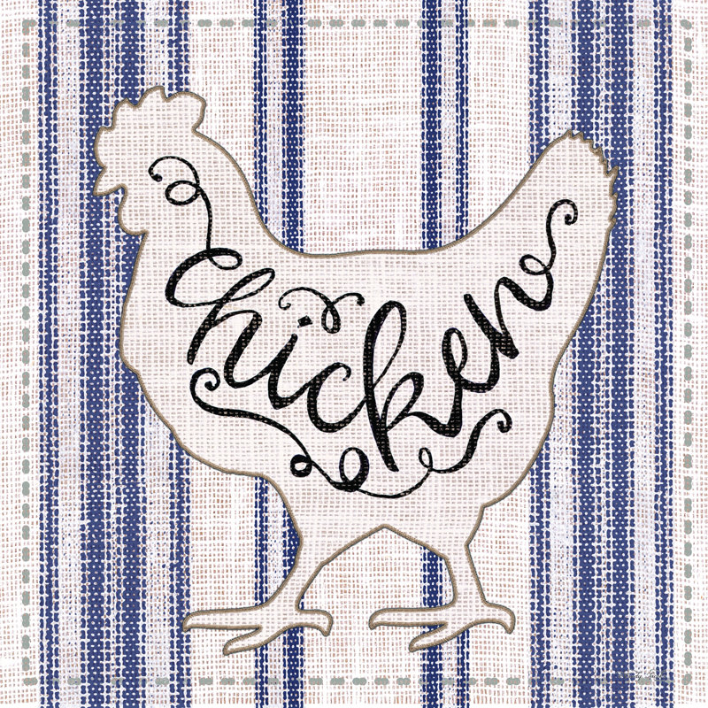 Poulet par Cindy Jacobs - Imprimé, H 12 po x l 12 po, Toile tendue