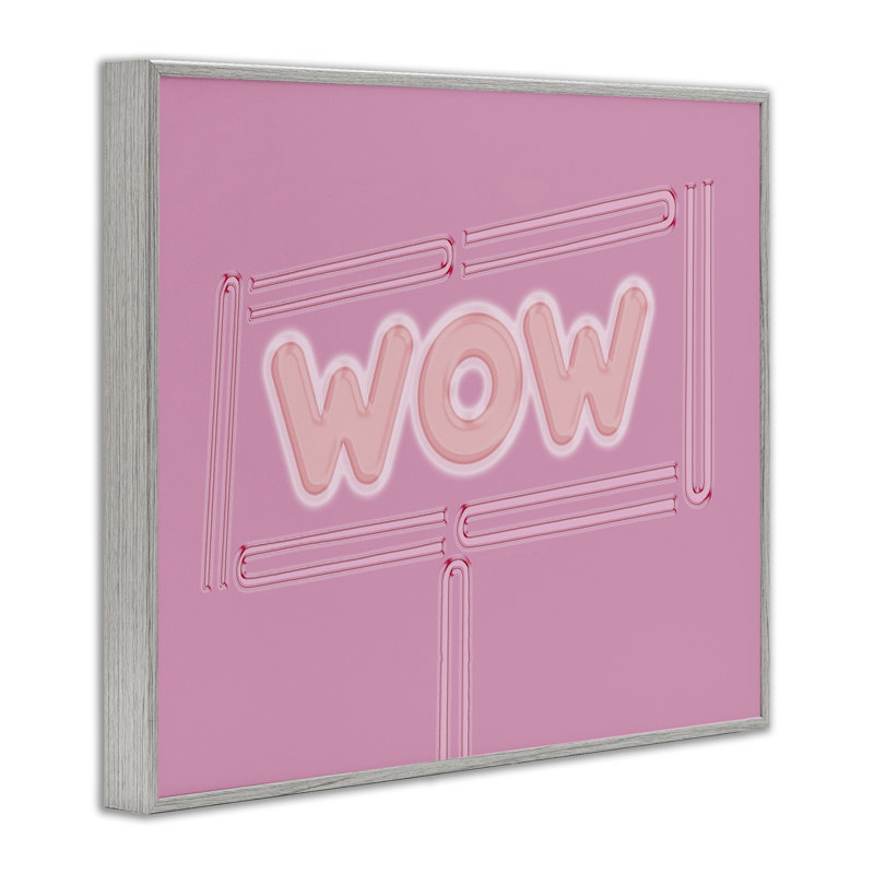 «Wow Neon Lights Style», estampe numérique par Sundance Group, LLC., Estampe numérique Farmhouse, H 16 po x l 20 po