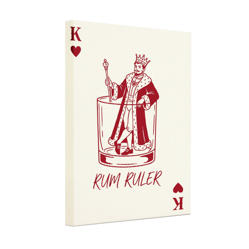 Fashion King en verre à cocktail avec couronne et sceptre