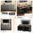 3-Piece Farmhouse Entertainment Center with Storage Cabinet for TVs Up to 70",TV Stand with Bookshelf-86124702