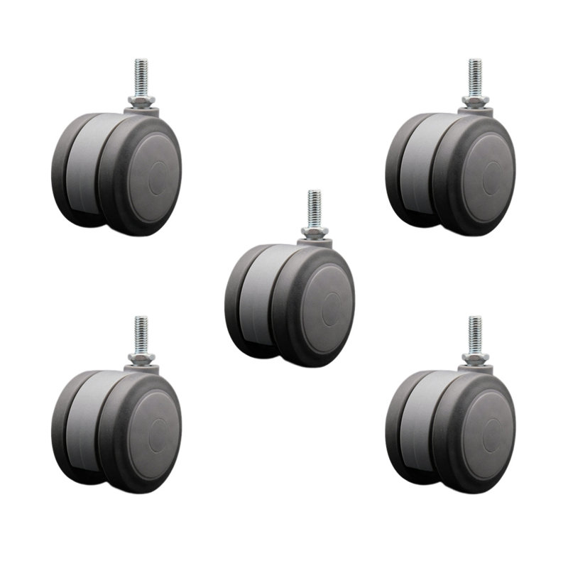 Ensemble de 5 roulettes à roulettes 3 po