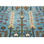 5'2''x7'11'' Hand Knotted Wool Blue,Burnt Orange Oushak Transitional Rug