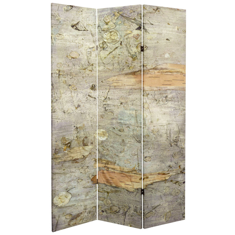 Shadow 3 Panel Room Divider, Birch Bark