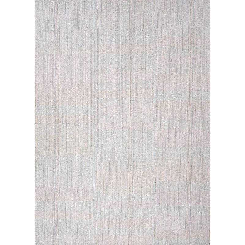 Striped Area Rug in Light Gray