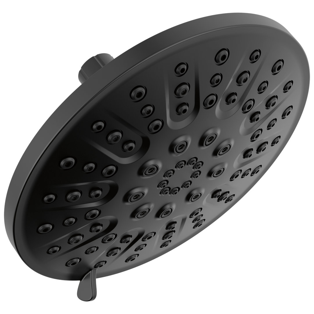 4-Spray Raincan Shower Head, Round High Pressure Shower Head 1.75 GPM Delta 