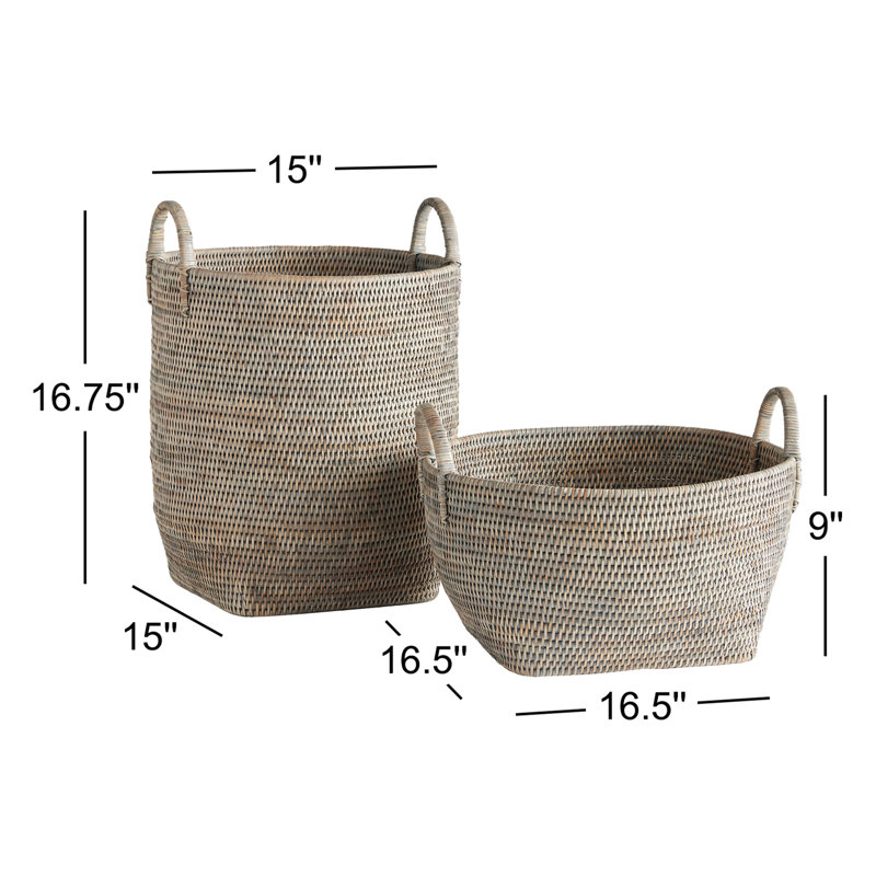 Burma Rattan Decorative Basket Set