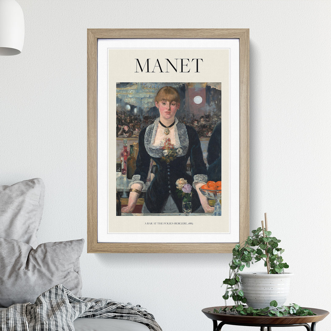 A Bar at the Folies Bergere by Edouard Manet - Picture Frame Painting