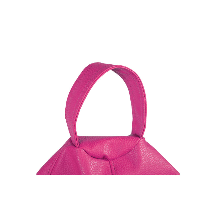 Faux Leather Classic Bean Bag, Pink Faux Leather