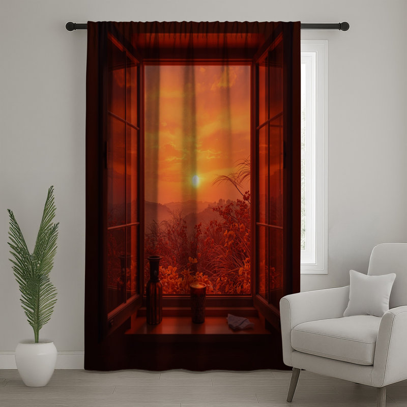 Rideaux de fenêtre Sunset View, 50" x 92" - 1 Panel, Sheer