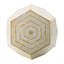 Tabouret Hexagonal Capes Capiz