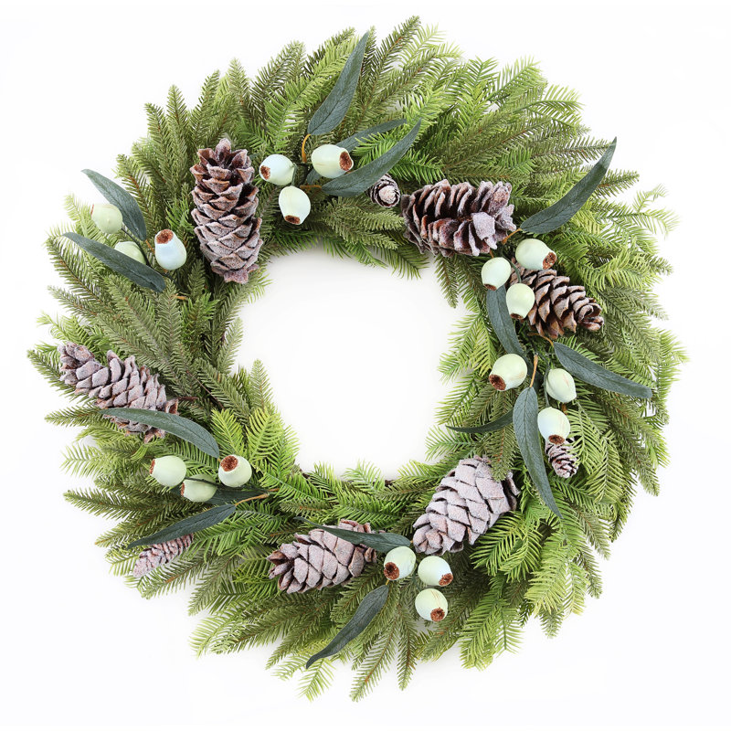 MOUNTAIN PINE WITH EUCALYPTUS WREATH