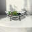 Olivan Tempered Glass Bowl & Metal Stand