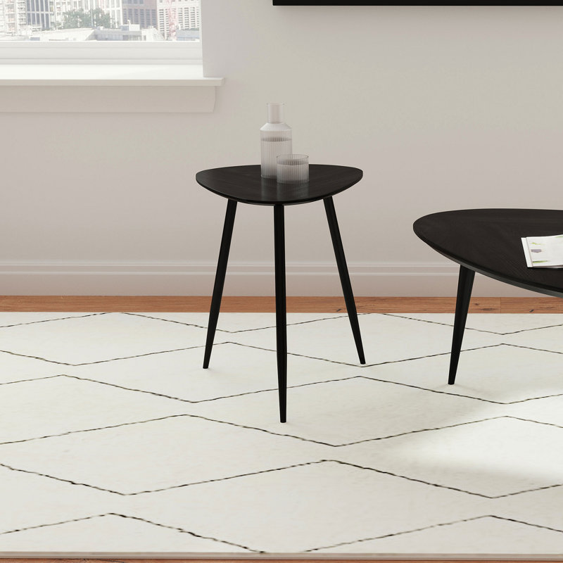 Table de bout triangulaire en bois massif