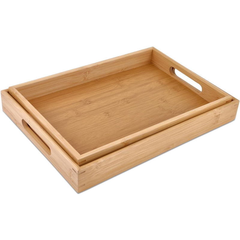 Tray, 5cm H x 41.91cm W x 29.46cm D, 2, Natural