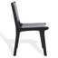 Chaise en cuir tissé d'Yvona-681472825