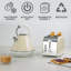 SQ Professional Dainty 1.8L Stainless Steel Electric Kettle and 2 Slice Toaster Set-56408367