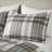 Polyester Printed Plaid Comforter Set Full/Queen