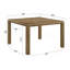 Ensemble de salle à manger avec table haute extensible, plateau rectangulaire style planches, chaises rembourrées et capitonnées, mobilier de salon en bois