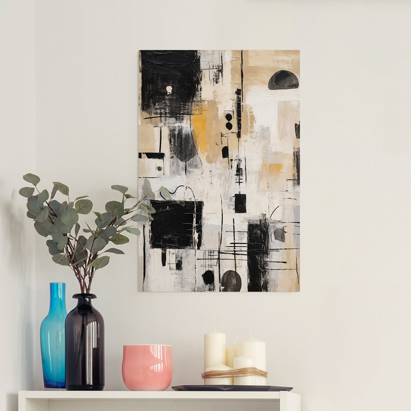 Série ABSTRACT CCCCXCIX - Impression sur toile seulement - NON CADRE, H 48 po x l 32 po