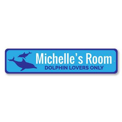 Dolphin Custom Aluminum Sign