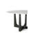 Repose Round Marble Top Solid Wood Base Dining Table-89105763