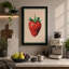 Strawberry Study Botanical - Wrapped Canvas-786429264-786429266