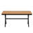 U_Style Contemporary Outdoor Set With PE Rattan Chairs And Plastic Wood Table-1459894580