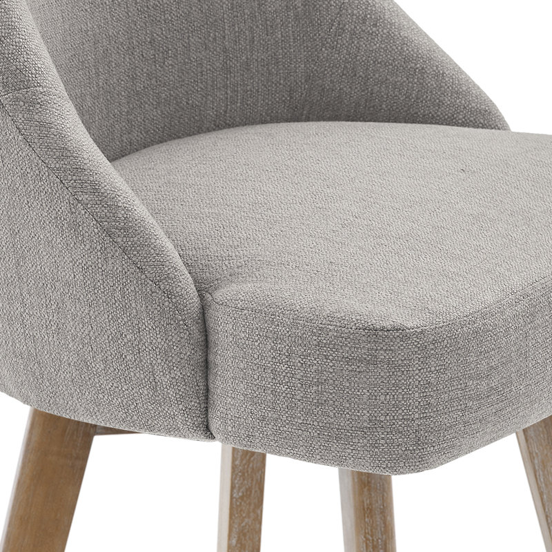 Tabouret de comptoir pivotant 26 po Makylia, Light Grey