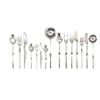 Ergonomica 126 - Piece Stainless Steel Flatware Set - Service for 12