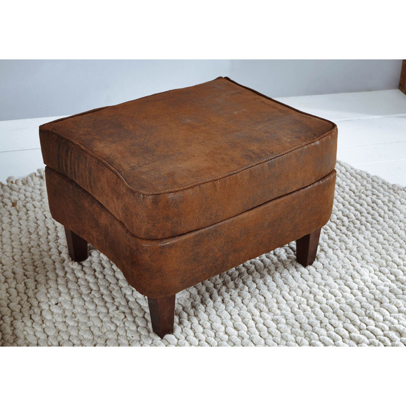 CHESTERFIELD Solid Wood Accent Stool