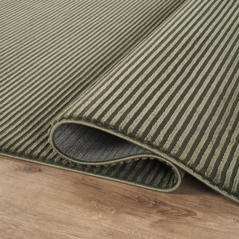 Tapis vert Abani Rugs Lars, Rectangle 6 pi x 9 pi