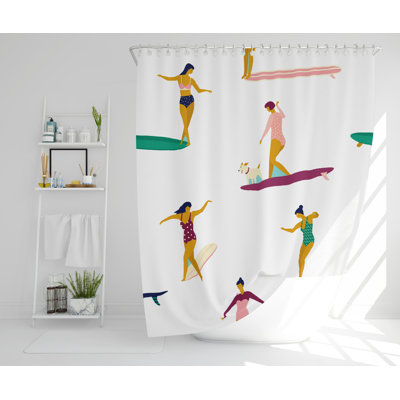 Mckayla Polyester Shower Curtain Set
