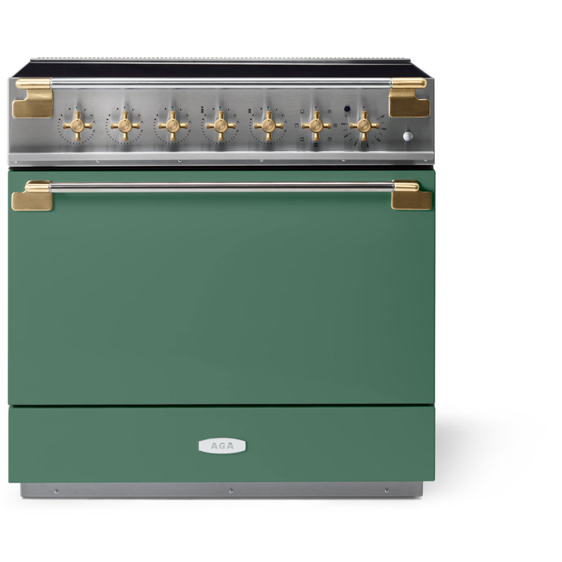 Elise 36" Induction Range, Mineral Green