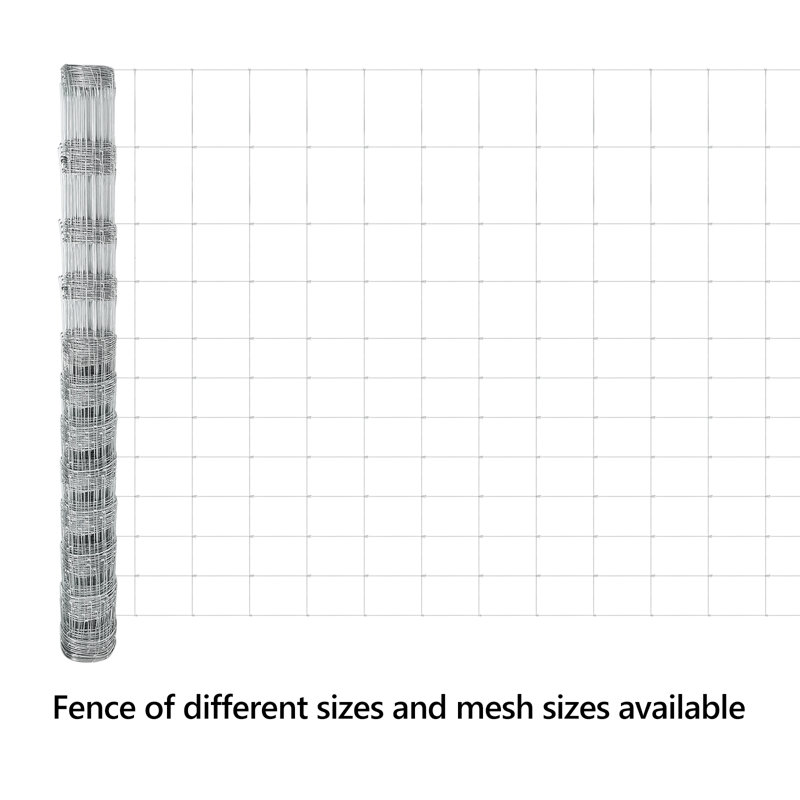 Vidaxl Field Fence Galvanised Steel, 140cm H x 2500cm W