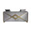 Causeuse en argent de style moderne Velencia