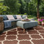 Tapis d'intérieur / extérieur à motif géométrique Courtyard Performance-1046034036