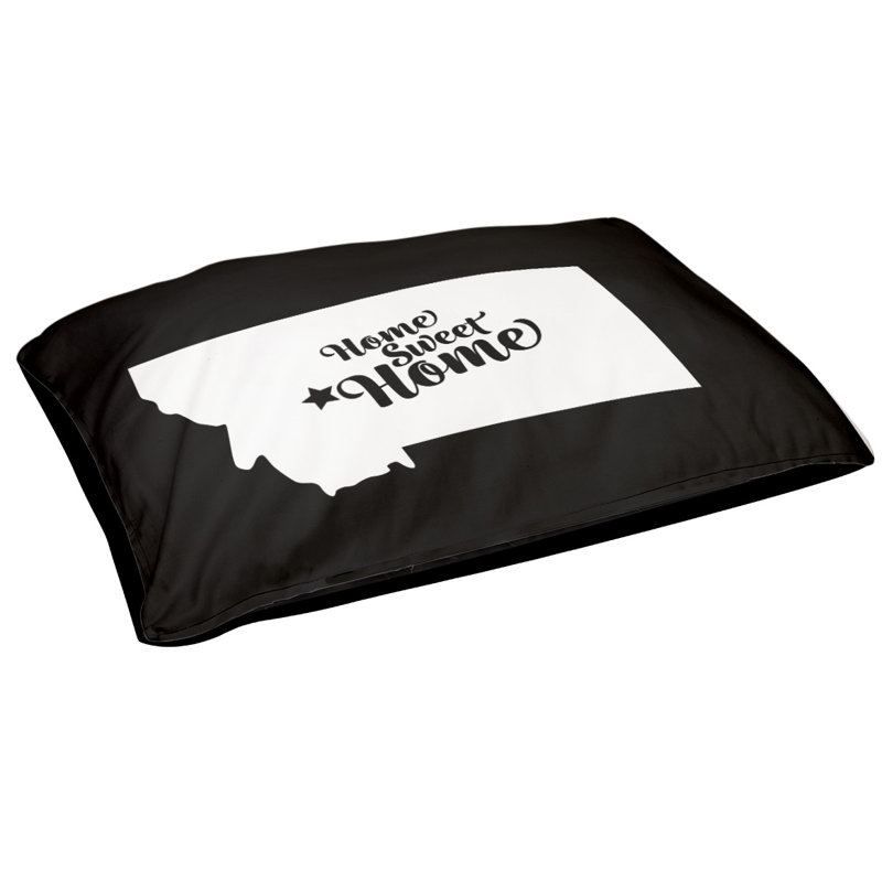 Oreiller pour chien pour chiens d’extérieur pour chiens home, Grand (l 50 po x P 40 po x H 7 po), Noir