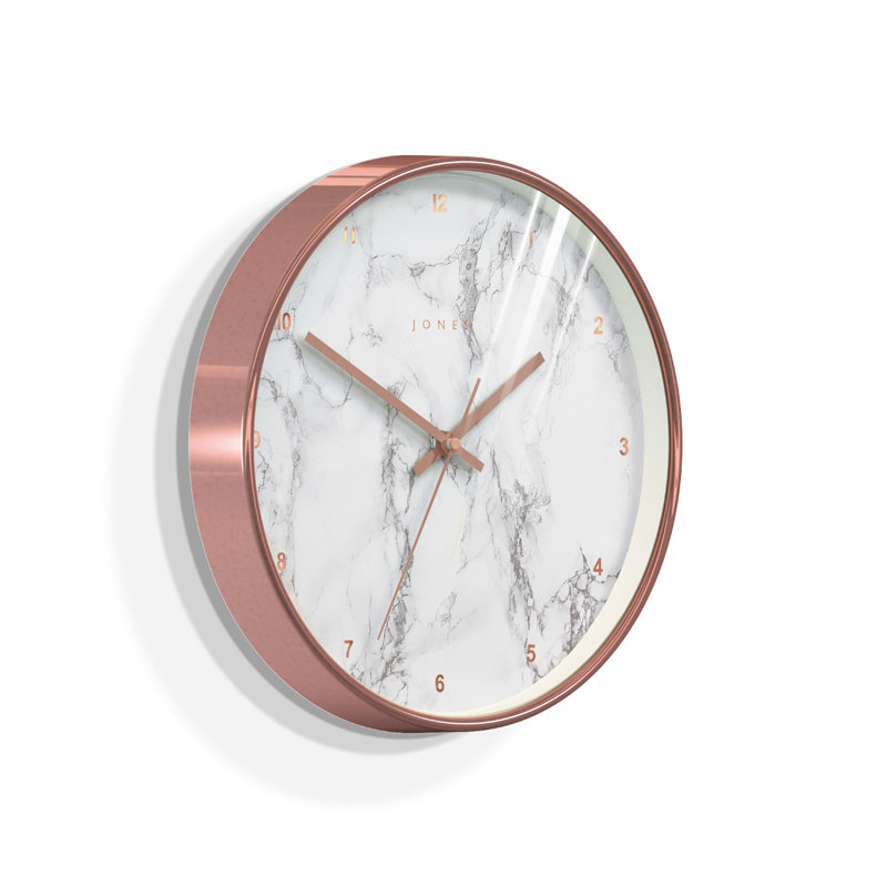 Acrylic Wall Clock, Rose Gold