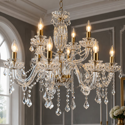Mondeja 12-Light Crystal Chandelier
