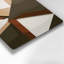 «Geometric Abstraction 95», art mural en métal brun-1244258949