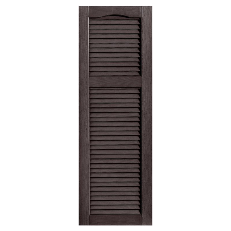 Paire de volets à persiennes style cathédrale, 72 po, 9", Chocolat
