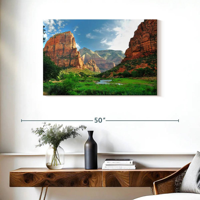 Canyons du parc national Alvord Zion, H 24 po x l 36 po