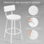 Annik Counter Stool with Metal Frame-108809396