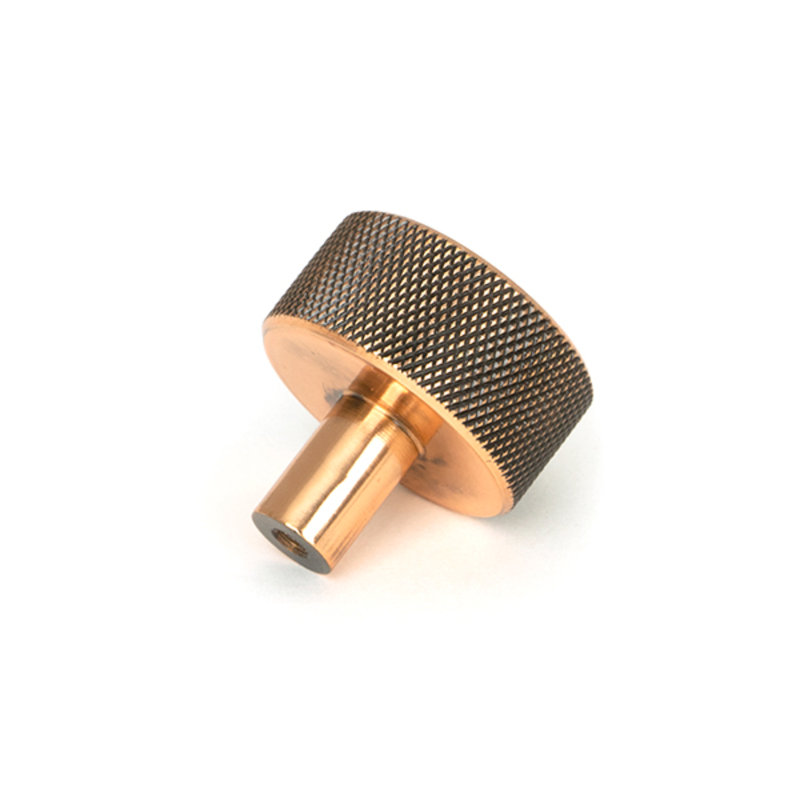 Round Knob, Polished Bronze, 3 cm