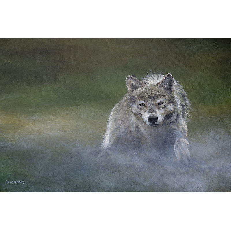 Misty Wild I by B. Lynnsy - Wrapped Canvas Painting, 51cm H x 76cm W